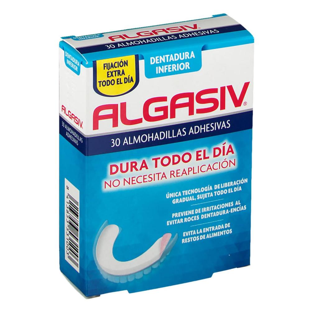 algasiv almohadillas inferiores protesis 30