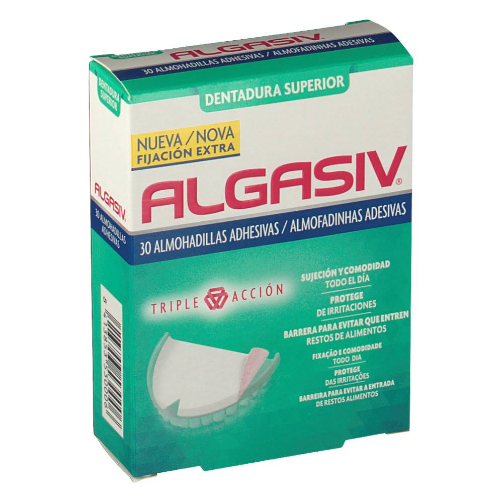 algasiv almohadillas superiores protesis 30 u