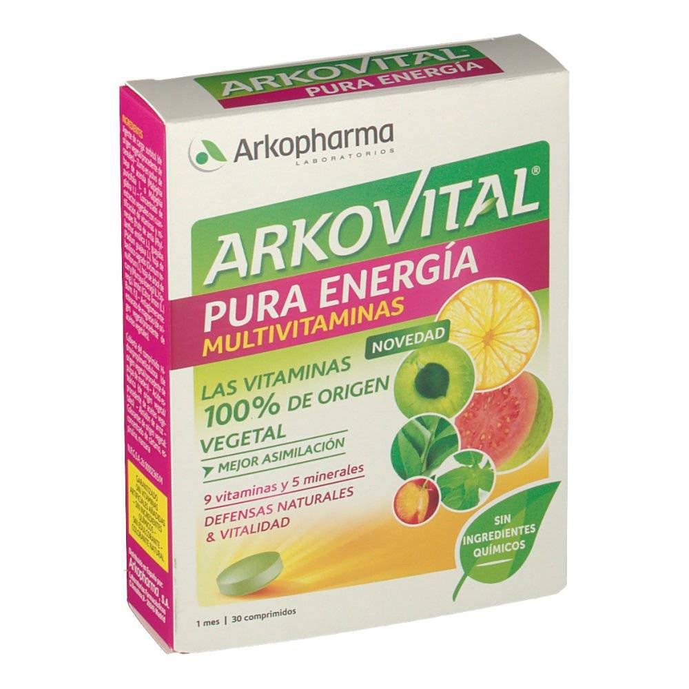 arkovital pura energia 30 comprimidos