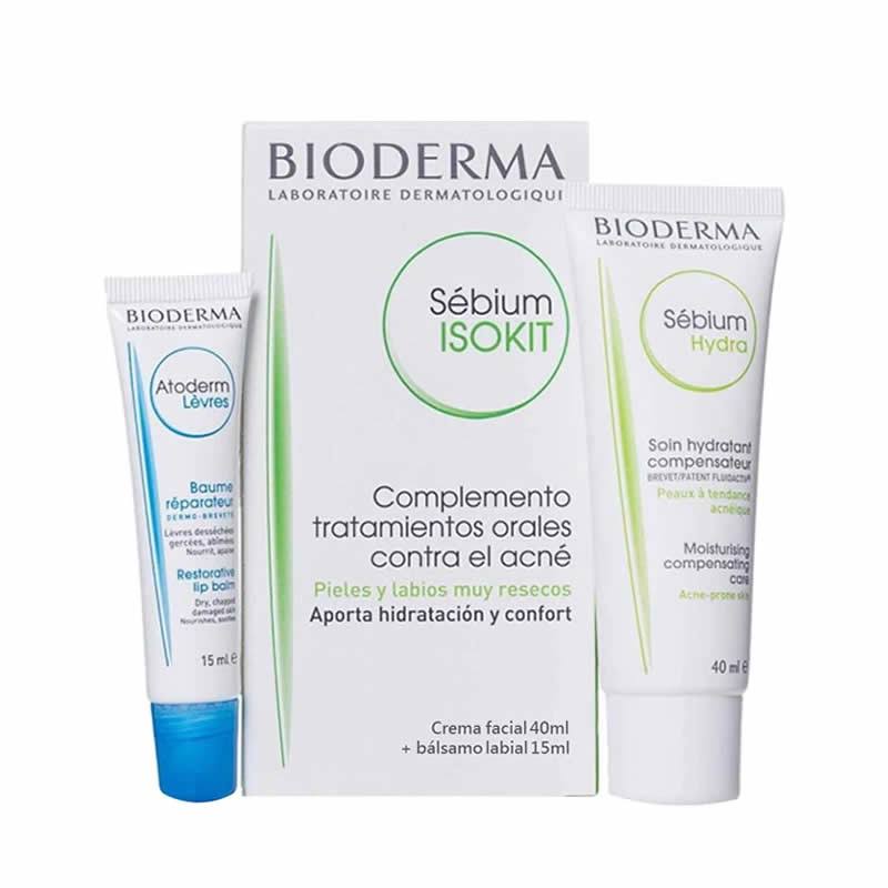 bioderma sebium isokit facial 40 ml y labial