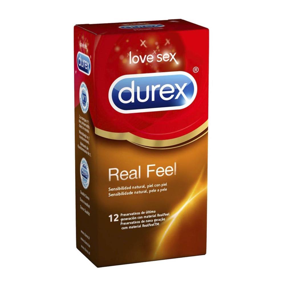 durex preservativos sen real feel slatex 12u