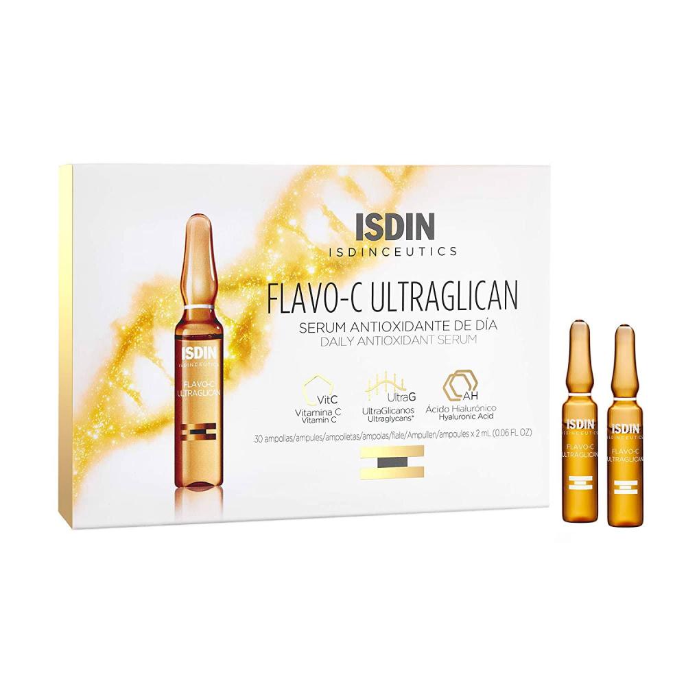 isdinceutics flavo c ultraglican 2 ml 30 amp