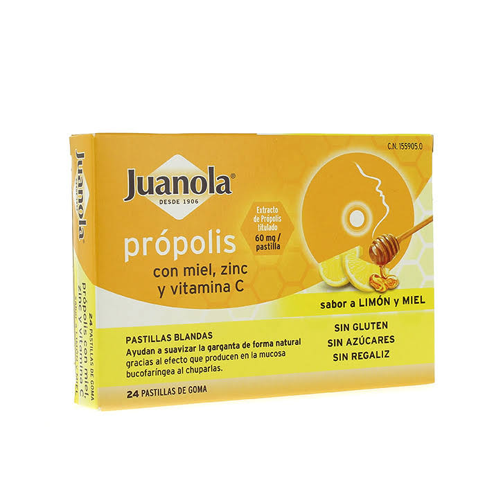 juanola propolis miel limon 24 pastillas