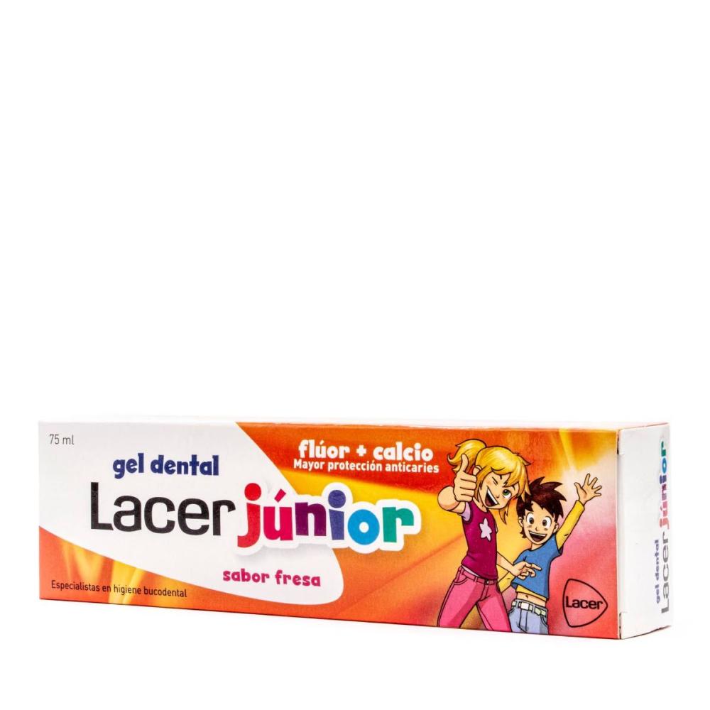 lacer junior gel dental 75 ml fresa