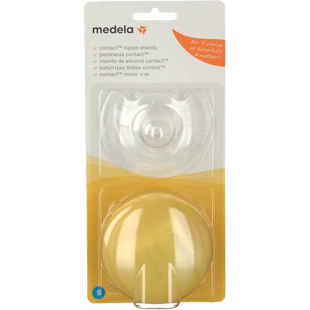 medela pezoneras t s 16 mm 2 ud