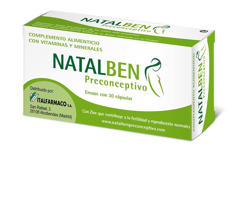 natalben preconceptivo 30 capsulas