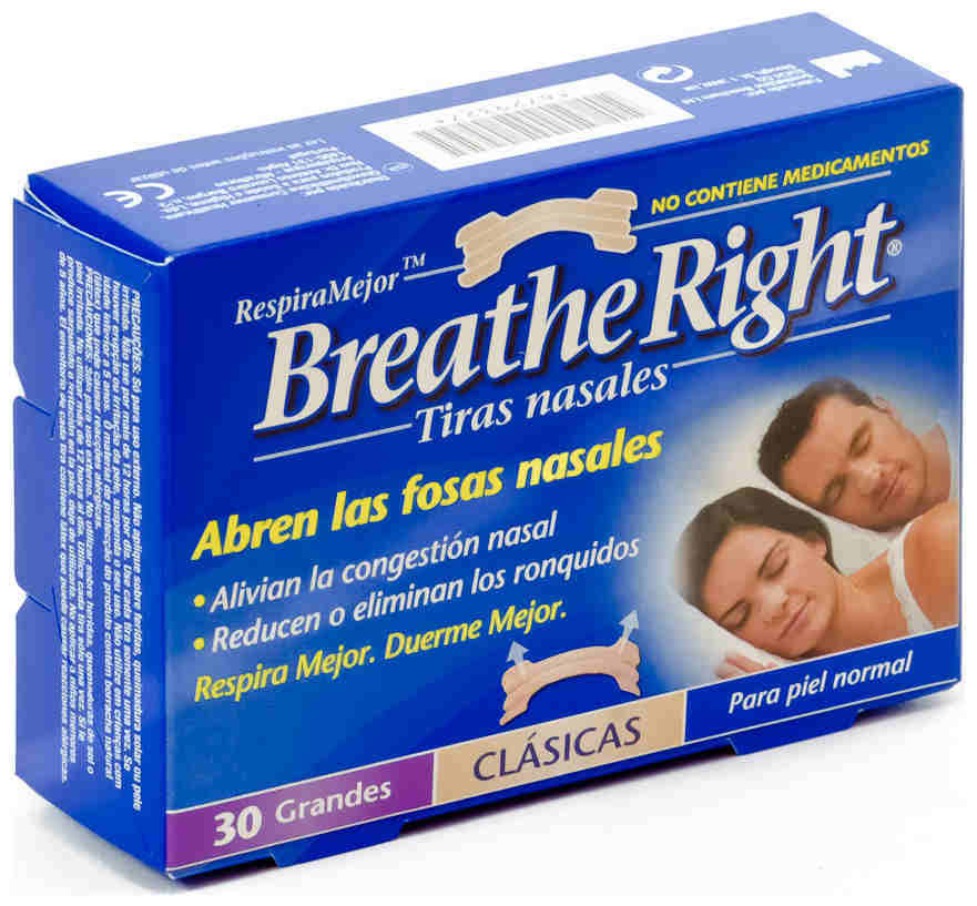 tiras nasales breathe right grandes 30 u rhi
