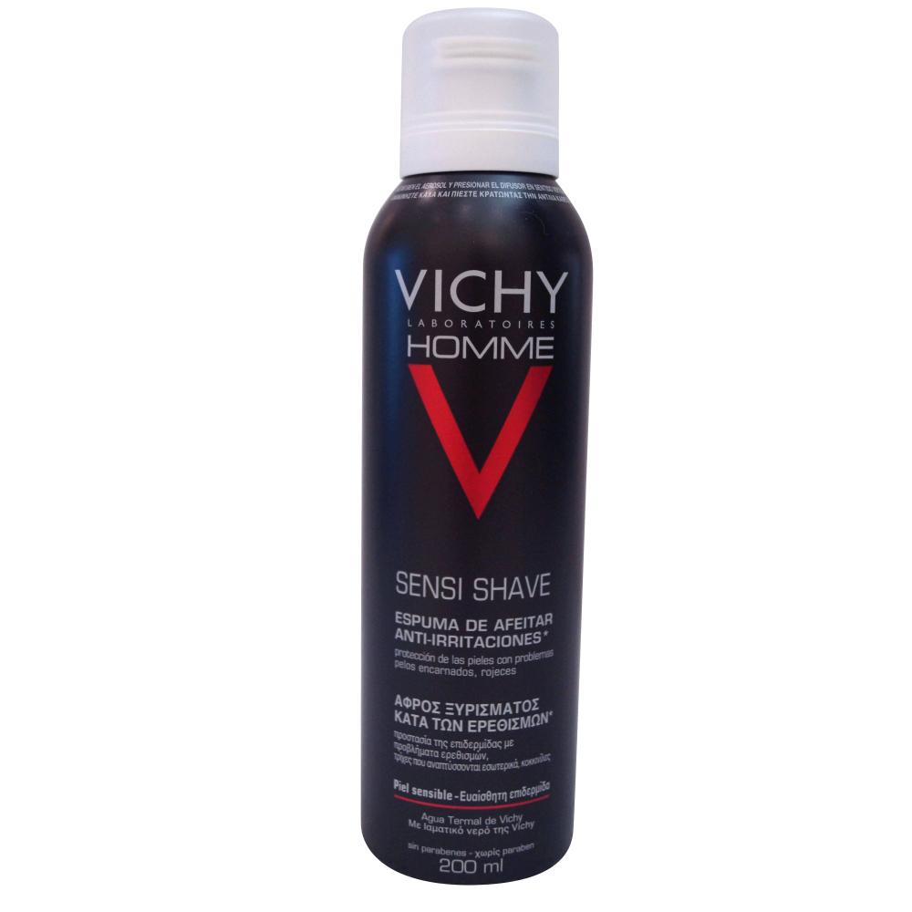 vichy homme espuma afeitar piel sens 200