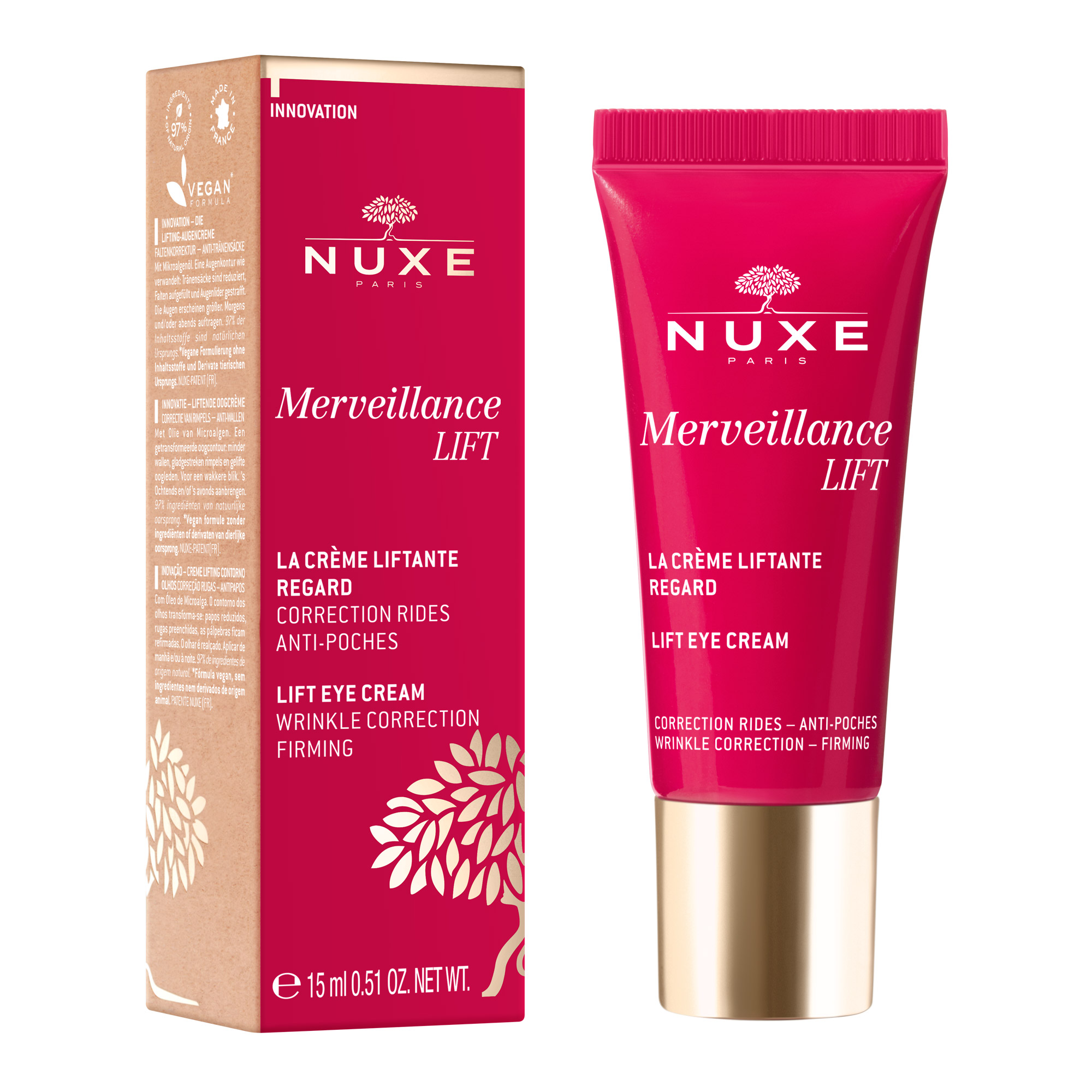 nuxe expert contorno de ojos 15 ml merveillance