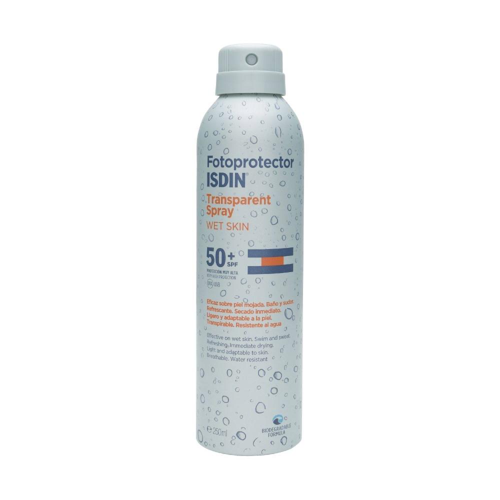 isdin fotoprotector transparente spray 50 wet skin 250ml