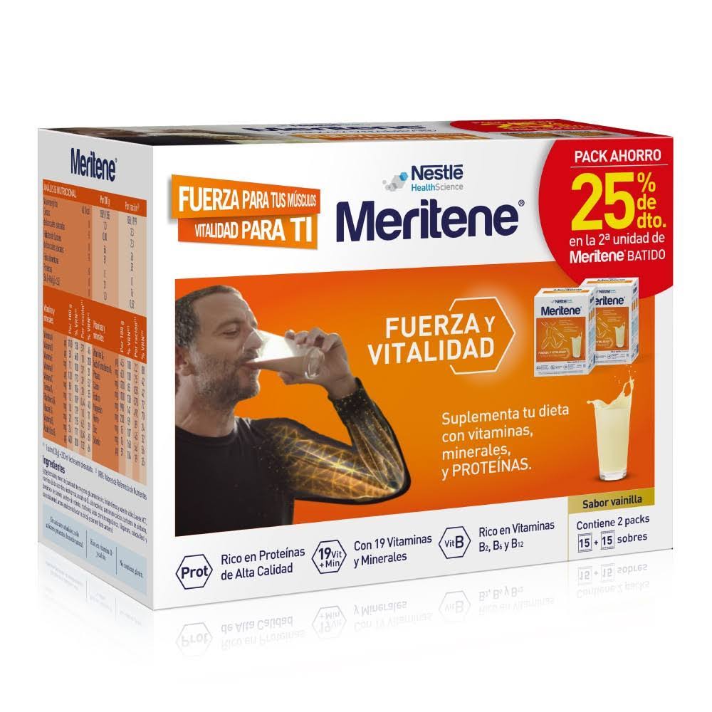meritene duplo vainilla 2x15 sobres