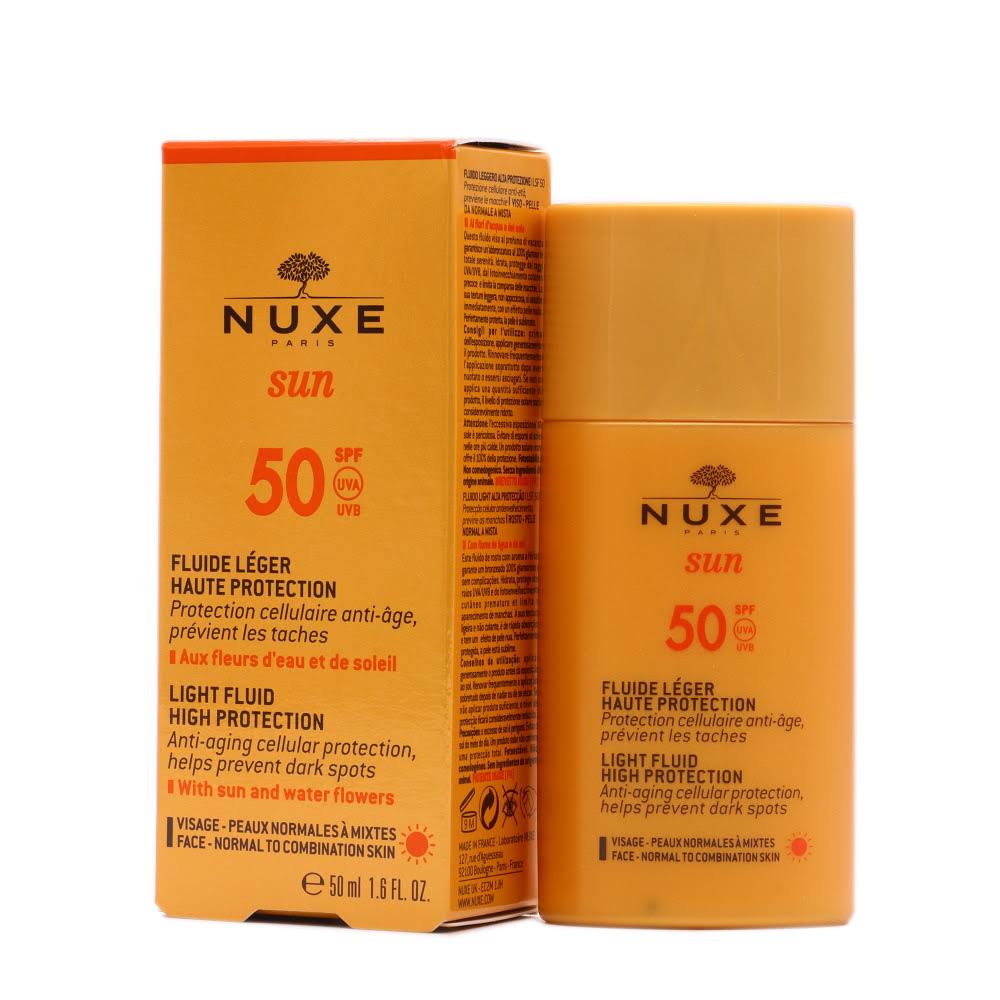 nuxe sun fluido ligero spf50 50 ml