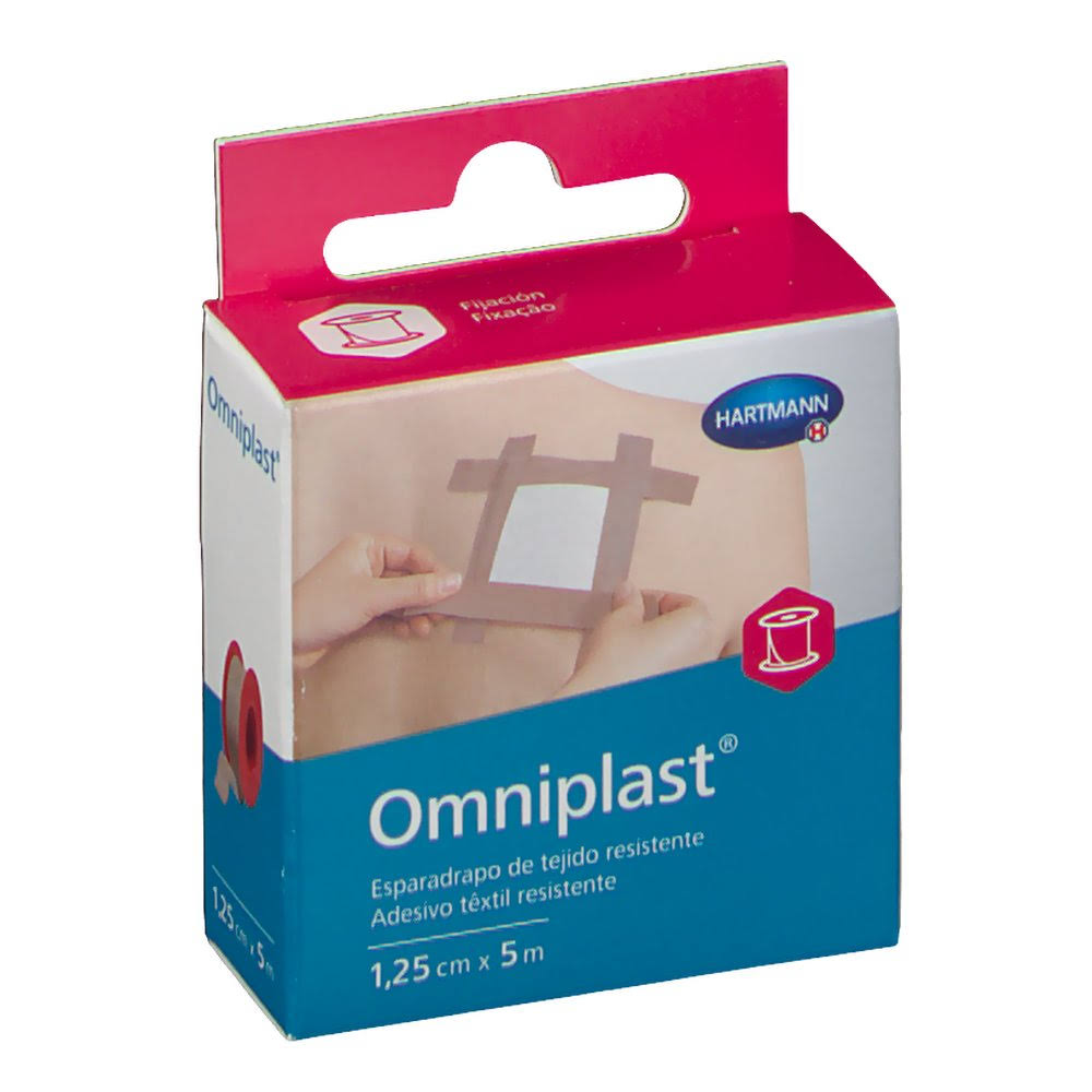 omniplast esparadrapo de tejido resistente 125 cm x 5 m