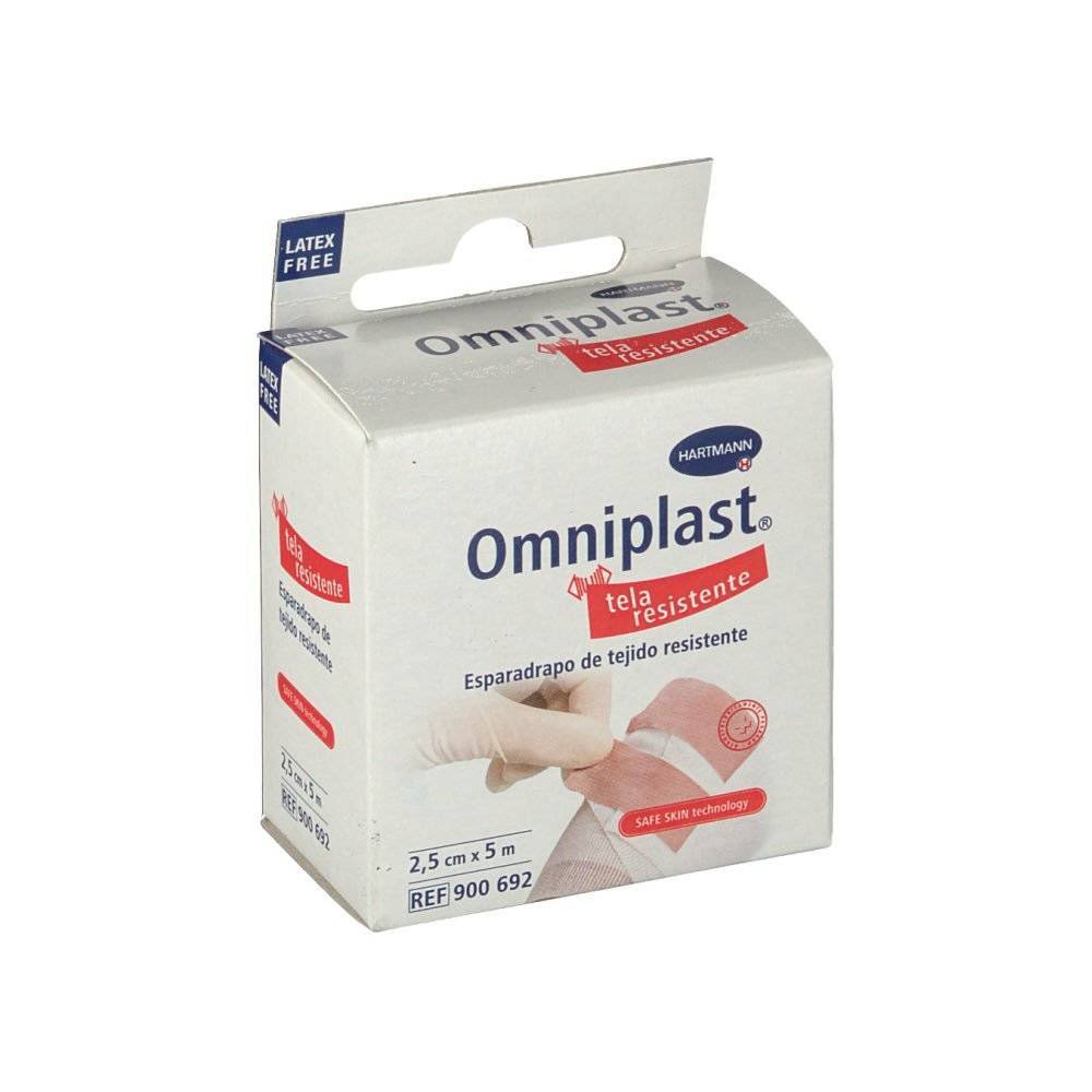 omniplast esparadrapo tela 25 cm x 5 m