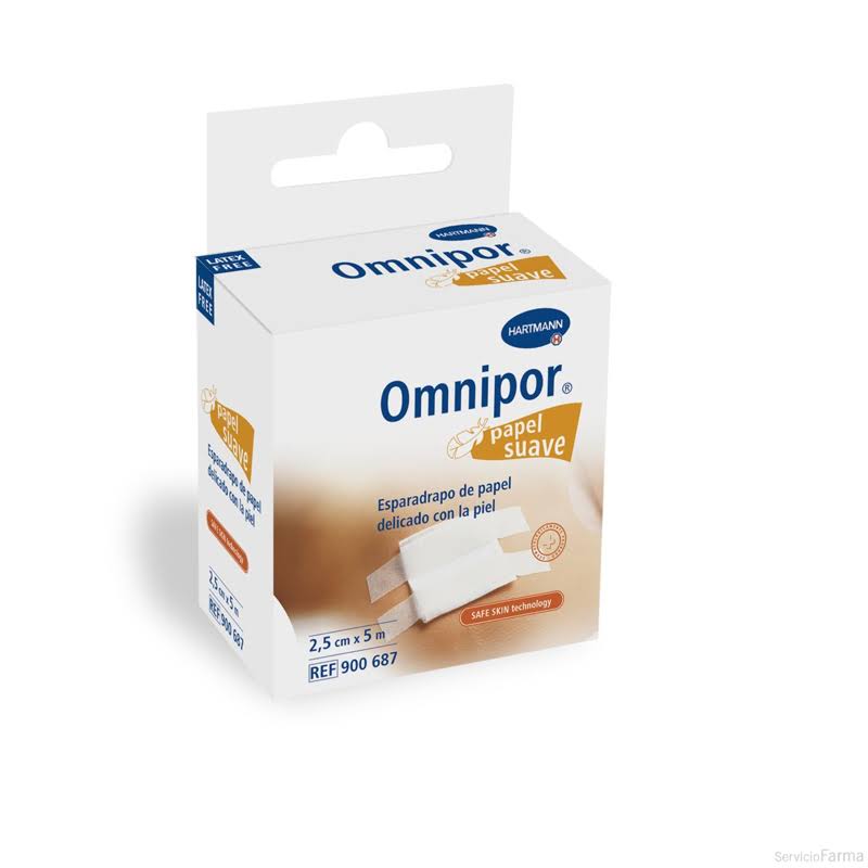 omnipor esparadrapo papel 5mx25cm