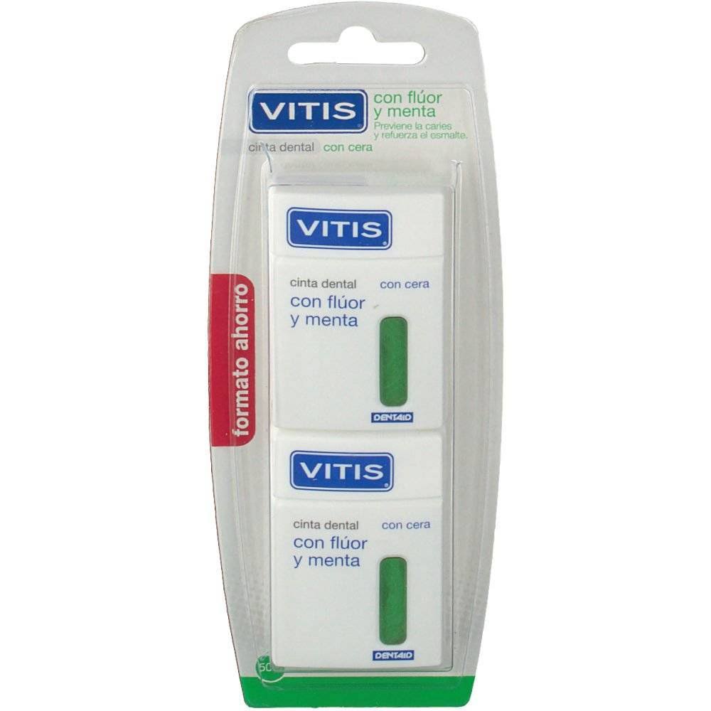 vitis cinta dental con fluor y menta duplo