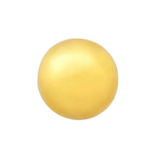 inverness pendiente 24k 10c bola dorada 3 mm