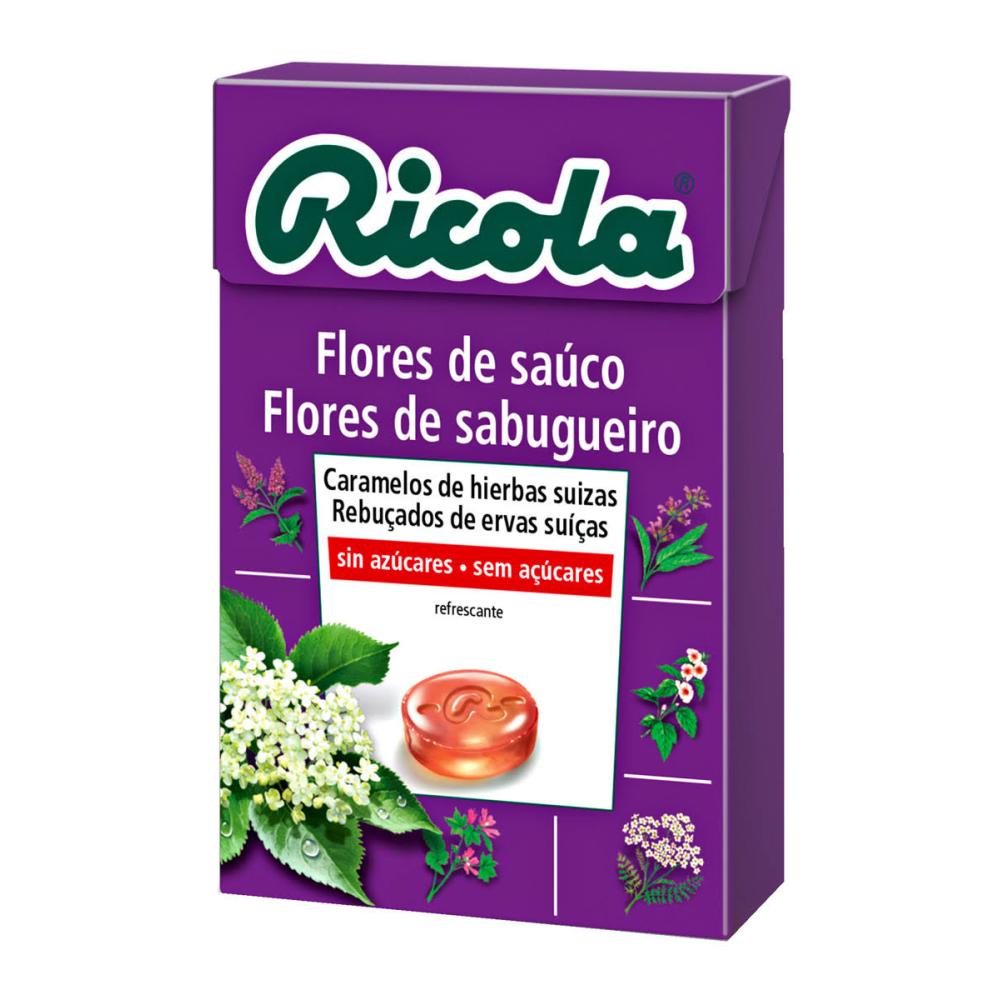 ricola caramelos sin azucar flor de sauco 50