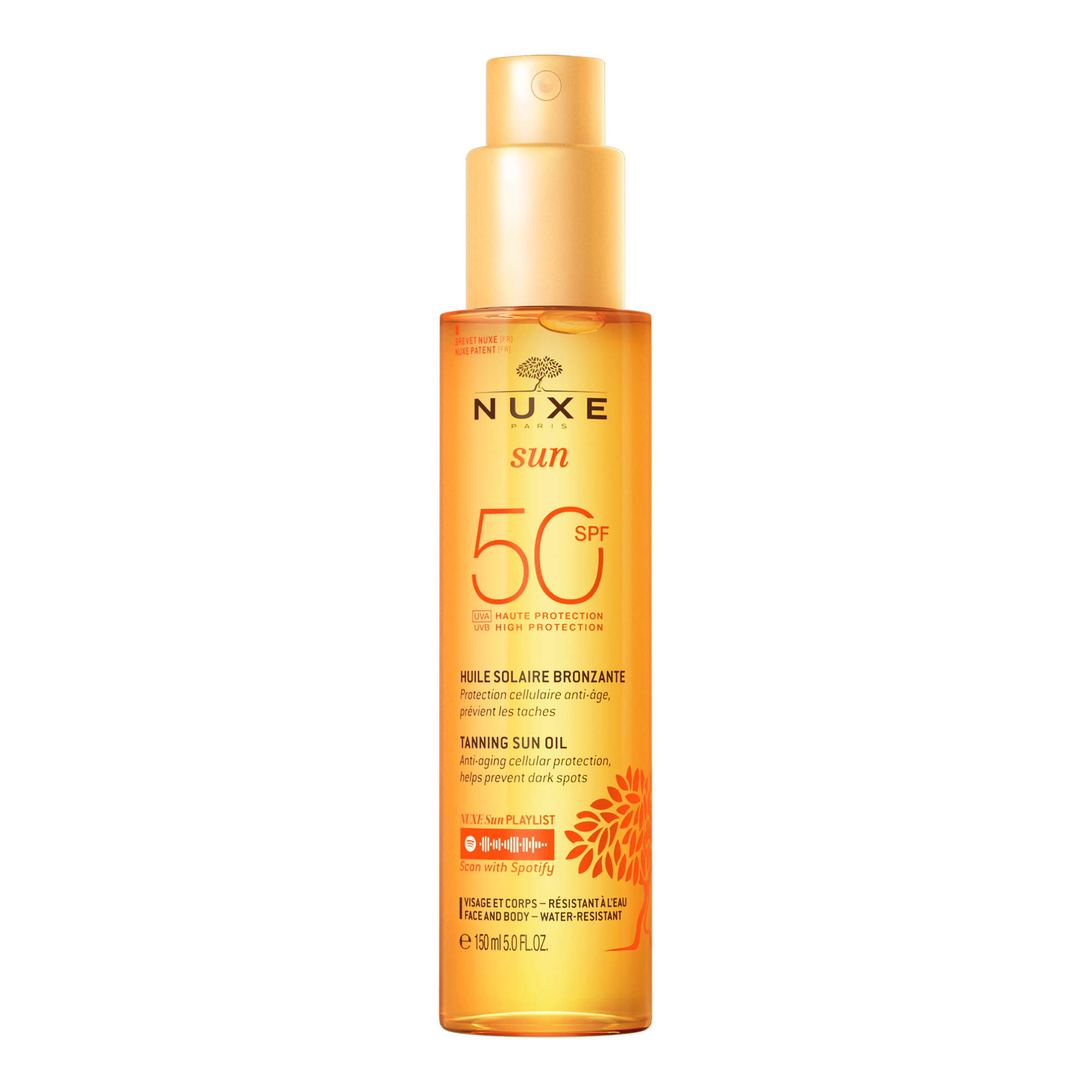 Nuxe sun autobronceadora spf 50 150 ml