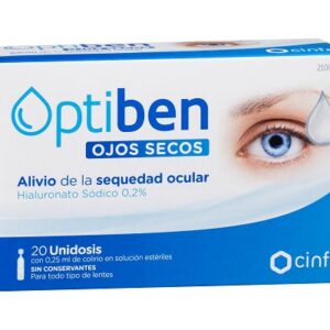 OPTIBEN OJOS SECOS  20 AMPOLLAS UNIDOSIS 0,25 ML