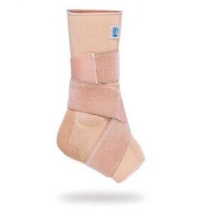 TOBILLERA ELASTICA CON ALMOHADILLAS MALEOLARES DE SILICONA Y VENDAJE EN 8 TALLA S