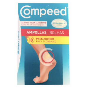 COMPEED AMPOLLAS  TALLA MEDIANA 10 UNIDADES PACK AHORRO